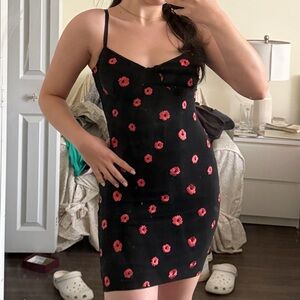 Princess Polly Floral Black Dress